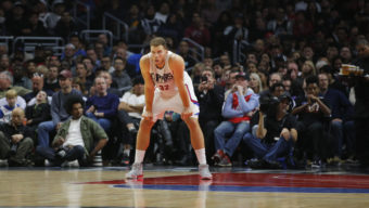 Los Angeles Clippers' Blake Griffin watches during the first half of an NBA basketball game against the Oklahoma City Thunder, Monday, Dec. 21, 2015, in Los Angeles. (AP Photo/Jae C. Hong)