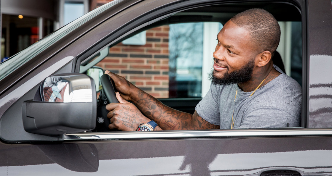 Portrait of New England Patriot Tightend Martellus BennettBoston, MA, USA
04/26/2016Credit: Michael LeBrecht II